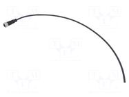 Connector: M12; plug; female; PIN: 4; straight; cables; 0.5m HARTING
