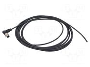 Connector: M12; plug; male; PIN: 4; angled; cables; 5m HARTING