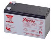 Re-battery: acid-lead; 12V; 9Ah; AGM; maintenance-free; 280W YUASA