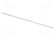 Busbar; 16mm2; Poles: 1; Urated: 400V; fork; Pitch: 27mm; L: 1000mm PAWBOL