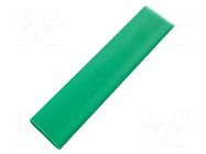 Heat shrink sleeve; glueless; 2: 1; 25.4mm; L: 1m; green TASKER