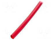 Heat shrink sleeve; glueless,flexible; 2: 1; 12.7mm; L: 1.2m; red TE Connectivity