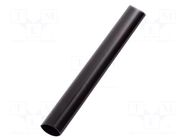 Heat shrink sleeve; glued; 3: 1; 18mm; L: 1m; black; Temp: -25÷125°C RADPOL