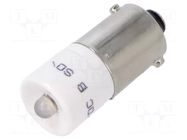 LED lamp; white; BA9S; 24VDC; 24VAC; No.of diodes: 1; OptoHiT EAO
