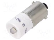 LED lamp; white; BA9S; 24VDC; 24VAC; No.of diodes: 1; OptoHiT EAO