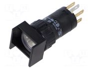 Switch: body; 16mm; Stabl.pos: 1; NC + NO; 51; Pos: 2; Ø16.2mm; square EAO