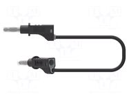 Test lead; banana plug 4mm,both sides; with sliding cover CAL TEST