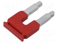 Comb bridge; red; terminals: 2; 16mm PHOENIX CONTACT