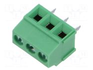 Connector: PCB terminal block; terminal; 10A; 300V; PIN: 3; on PCBs AMPHENOL ANYTEK