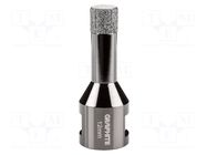 Diamond hole saw; 12mm; glaze,ceramic tile; Thread: M14 GRAPHITE