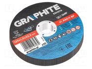 Cutting wheel; Ø: 125mm; Disc thick: 1mm; metal,steel; 22.22mm GRAPHITE