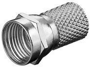 Twist-On F-Connector 7.0 mm, zinc - twist-on adapter made of zinc with nickel contacts
