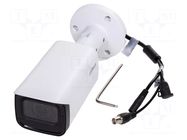 Camera: CCTV IP; Dim: 244.1x90.4x90.4mm; white-black; -30÷60°C DAHUA