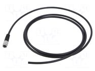 Cable: for sensors/automation; PIN: 4; shielded,with leads; 2m BINDER