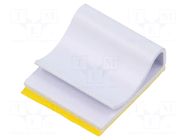Self-adhesive cable holder; PVC; grey; Cable P-clips ESSENTRA