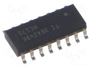 IC: digital; D flip-flop; Ch: 4; SMD; SO16; HC TEXAS INSTRUMENTS