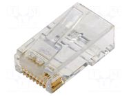 Connector: RJ45; plug; PIN: 8; Cat: 6; 8p8c; for cable; IDC,crimped MH CONNECTORS