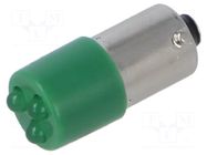 LED lamp; green; BA9S,T10; 230VAC; plastic; -20÷60°C CML INNOVATIVE TECHNOLOGIES