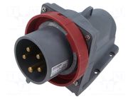 Connector: AC supply 3-phase; socket; male; 32A; 250VAC; 415V; IP&S AMPHENOL