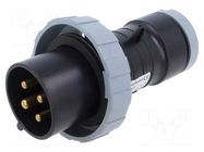 Connector: AC supply 3-phase; plug; male; 32A; IP&S; IEC 60309 AMPHENOL