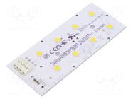 LED strip; W: 49.5mm; L: 121.4mm; No.of diodes: 8; CRImin: 70; 4000K PHILIPS