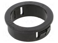 Grommet; Ømount.hole: 30mm; Øhole: 25mm; black; UL94V-2; PGSB-2530 ESSENTRA