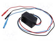 Adapter; banana 4mm plug x3,SCHUKO socket,SCHUKO plug GOSSEN METRAWATT
