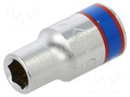 Socket; 6-angles,socket spanner; 5.5mm; 1/4"; short KING TONY