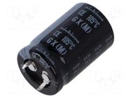 Capacitor: electrolytic; SNAP-IN; 470uF; 200VDC; Ø22x35mm; ±20% NICHICON