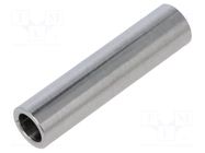 Spacer sleeve; 50mm; cylindrical; stainless steel; Out.diam: 12mm DREMEC