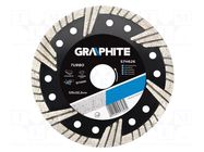Cutting diamond wheel; Ø: 125mm; Øhole: 22.2mm; Disc thick: 2.6mm GRAPHITE