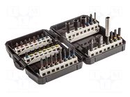 Kit: screwdriver bits; hex key,Phillips,Pozidriv®,Torx®; impact GRAPHITE