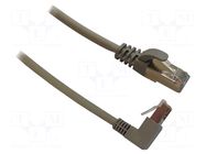 Patch cord; RJ45 plug,RJ45 up angled plug; F/UTP; 6; stranded; Cu MCI