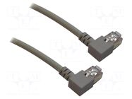 Patch cord; F/UTP; Cat: 6; RJ45 left angled plug,both sides; Cu MCI