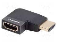 Adapter; HDMI socket,HDMI plug 270° left/right; HDMI 2.1 LANBERG