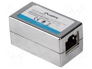 RJ 45 coupler; silver; Cat: 5e; RJ45 socket,both sides LANBERG