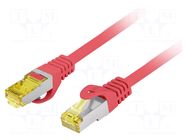 Patch cord; RJ45 plug,both sides; S/FTP; 6a; stranded; Cu; LSZH LANBERG