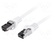 Patch cord; RJ45 plug,both sides; S/FTP; Cat 8.1; stranded; Cu; 2m LANBERG