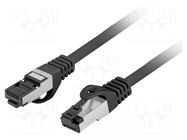 Patch cord; RJ45 plug,both sides; S/FTP; Cat 8.1; stranded; Cu; 5m LANBERG
