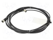 Cable: for sensors/automation; PIN: 4; plug; PUR; 5m HARTING