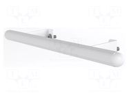 Holder; ESD; W: 450mm; Ø: 26.9mm; steel; light grey RT WORK