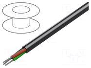 Wire; 3x22AWG; stranded; Cu; unshielded; Insulation: PVC; chrome BELDEN