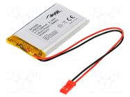 Re-battery: Li-Po; 3.7V; 2200mAh; cables,JST SYP-02T-1 socket AKYGA BATTERY