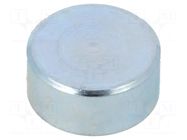 Magnet: permanent; samarium, cobalt; 20N; Ø: 10mm; H: 4.5mm; steel ELESA+GANTER