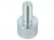 Magnet: permanent; neodymium; 5N; Ø: 6mm; H: 4.5mm; steel; steel ELESA+GANTER