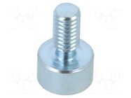 Magnet: permanent; neodymium; 13N; Ø: 8mm; H: 4.5mm; steel; steel ELESA+GANTER