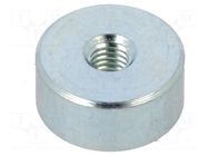 Magnet: permanent; neodymium; 19N; Ø: 10mm; H: 4.5mm; steel ELESA+GANTER