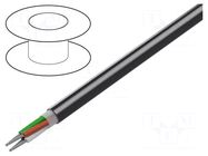 Wire; 4x22AWG; stranded; Cu; unshielded; PVC; chrome; 30m; CPR: Eca BELDEN