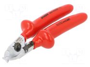 Cutters; cutting,insulated; 170mm; Application: for cables UNIOR
