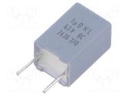Capacitor: polyester; 1uF; 40VAC; 63VDC; 5.08mm; ±10%; 7.2x11x6mm VISHAY
